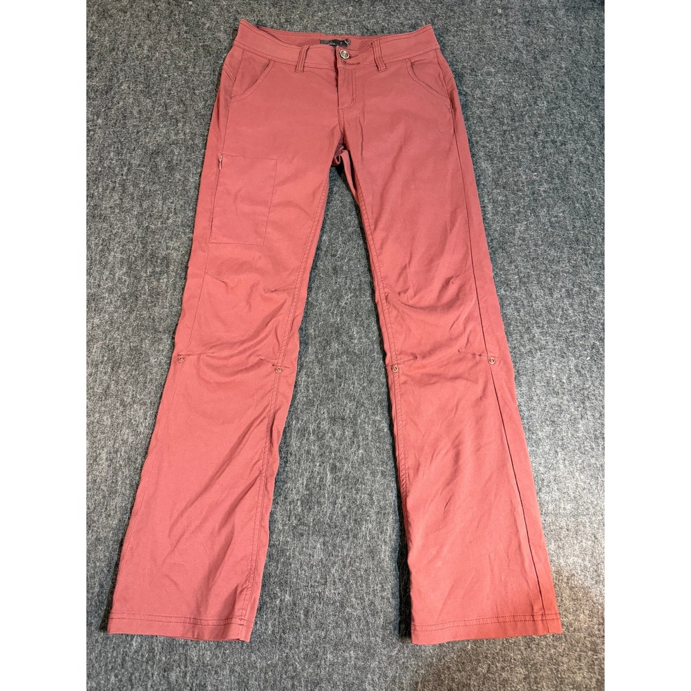 Prana Halle Hiking Pants Womens 2 Regular Zion Stretch Straight Leg Terracotta